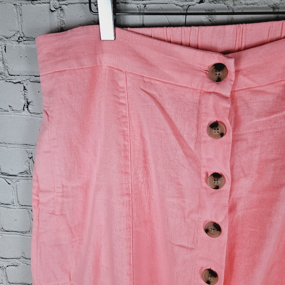 UNIVERSAL THREAD | linen blend long button front pocket shirt - Picture 2 of 7